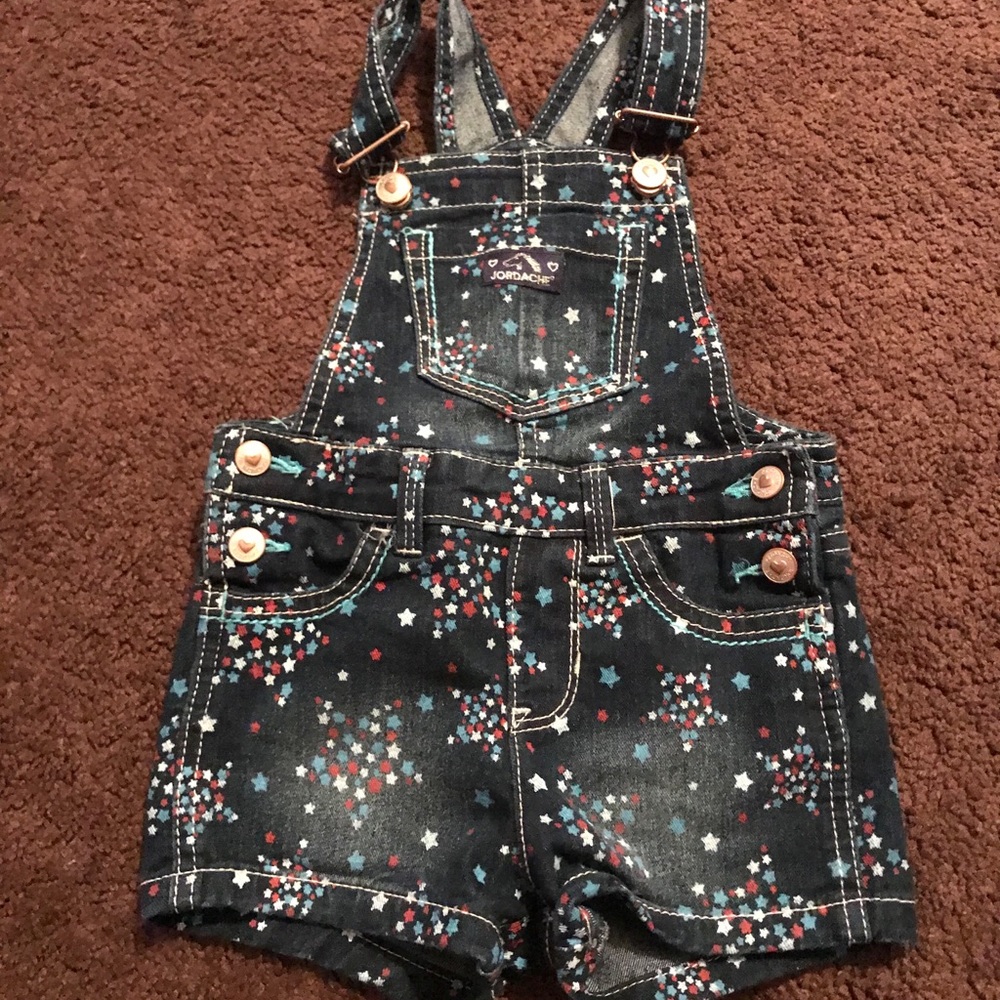 Toddler 4th of July overalls!